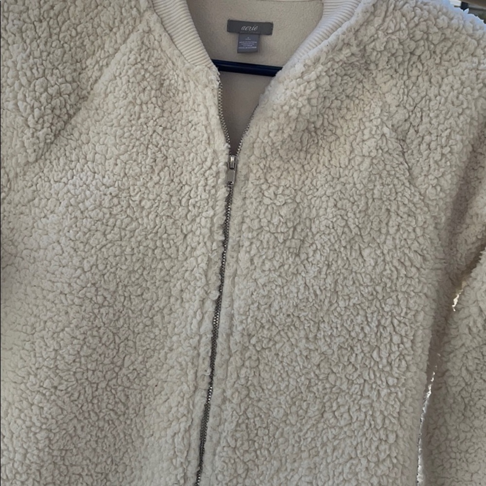 Bomber style Sherpa jacket